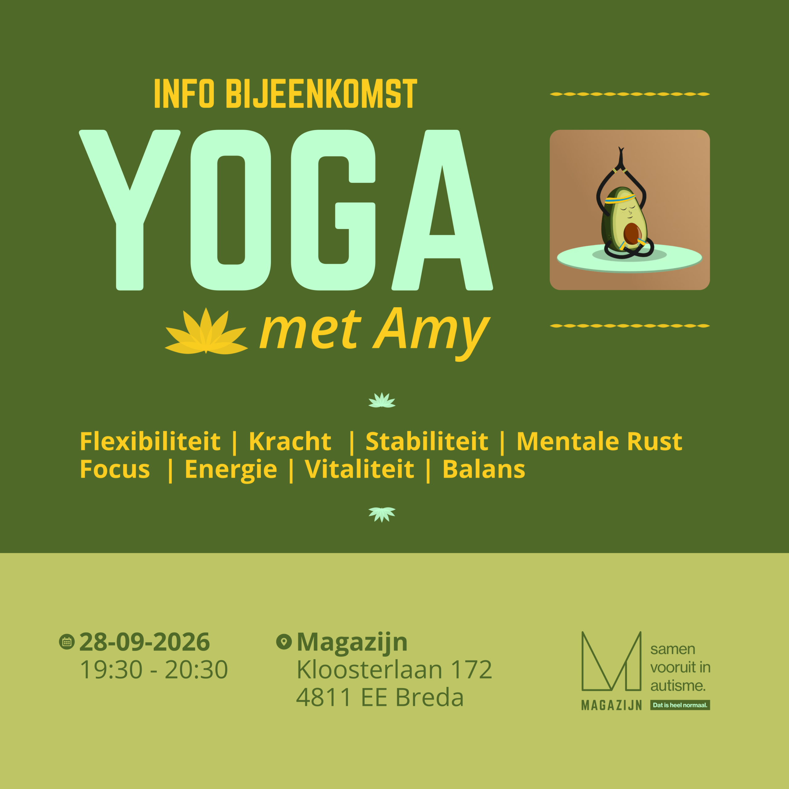Yoga met Amy Info Bijeenkomst